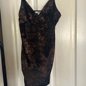 NWOT Shimmer Black Mini Dress - Small